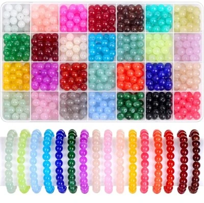 6 mm glassfrøperler